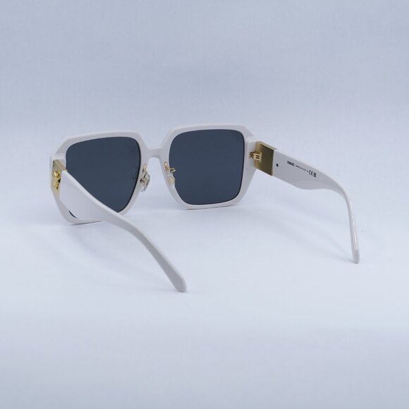 🕶️ New Versace VE4472D 548487 Sunglasses - Ivory White Frame, Grey Lenses - Picture 4 of 12